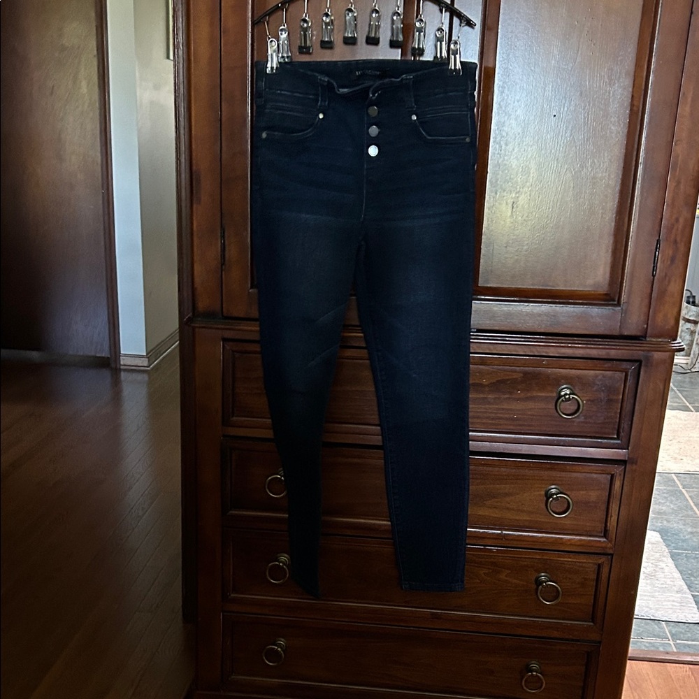 Liverpool Dark Navy pull on skinny Jeans